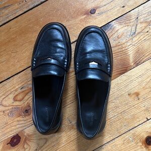 Madewell Grayson Black Leather Penny Loafers | Women’s Size 9